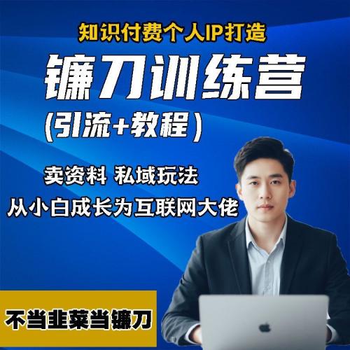 （温馨提醒:联系在线客服，谢谢惠顾）2025知识付费镰刀训练营虚拟产品个人IP教程卖资料培训实操运营